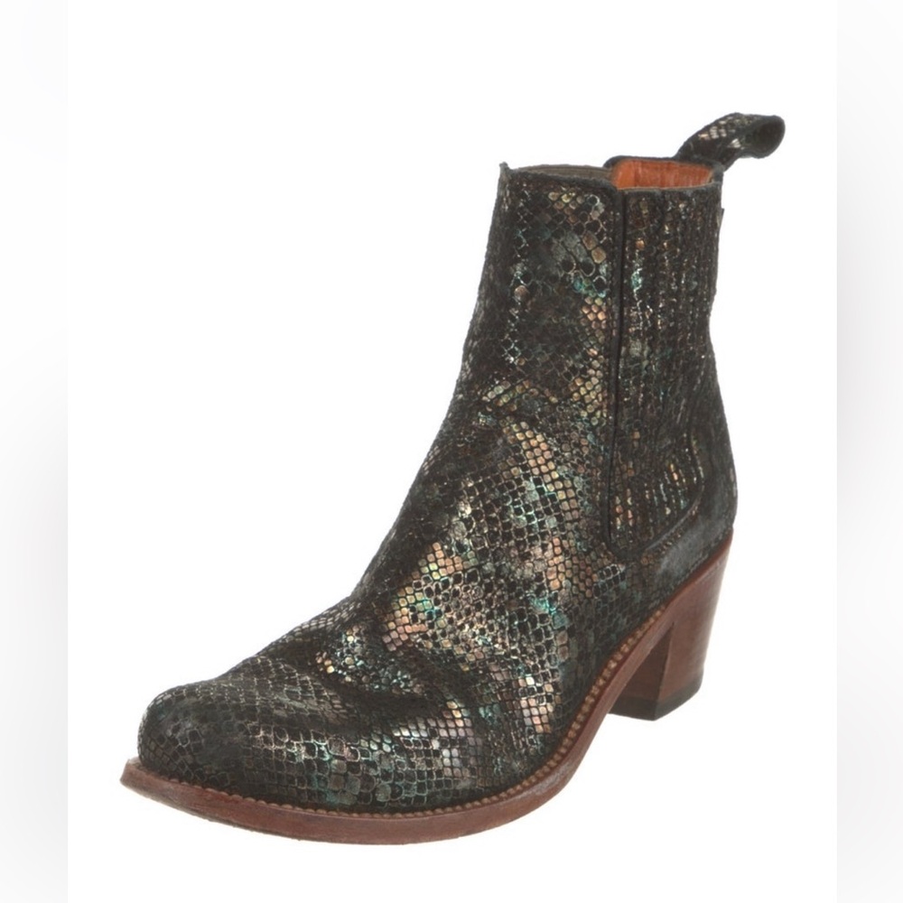 Penelope Chilvers Salva Metallic Ankle Boots - Picture 3 of 14